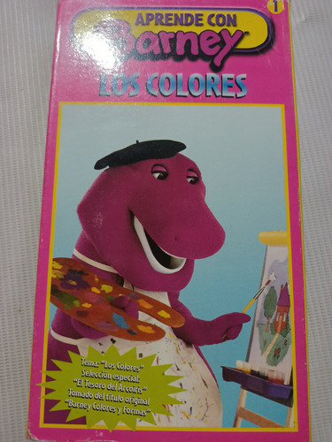 Película Vhs Aprende Con Barney 1 Los Colores