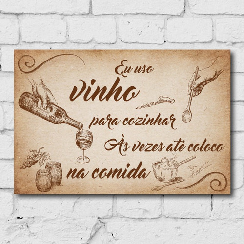 Imagem 5 de 7 de Kit 4 Placas Decorativas Mdf Vinho
