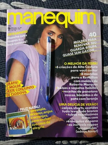 comprar Manequim 288 Ano 83 Moldes Alessandra Valéria Monteiro Xuxa