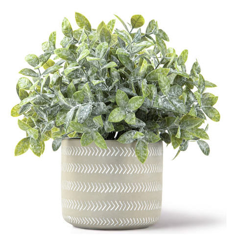 Planta Artificial En Maceta Para Decoración Moderna De