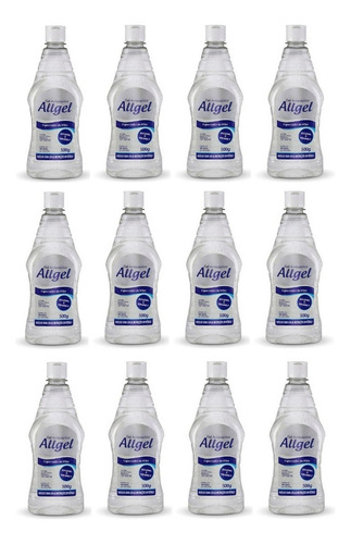 Álcool Gel 70% 500 Gr Inpm C/ 12 Unidades Fragrância Neutra