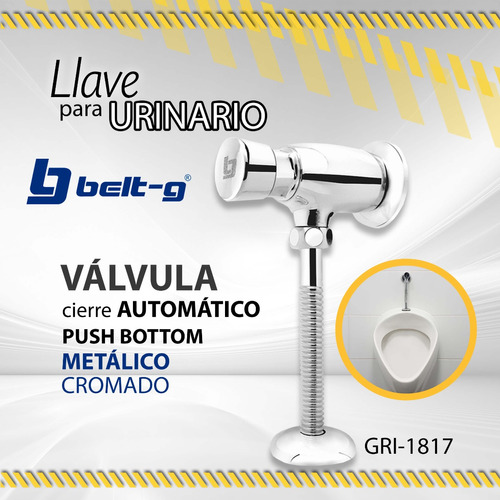 Llave P Urinario Cierre Automático Belt-g Gri-1817/000001896