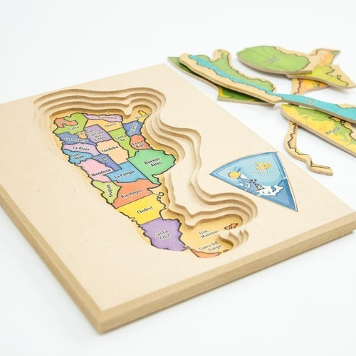 Rompecabezas Argetina De Madera
