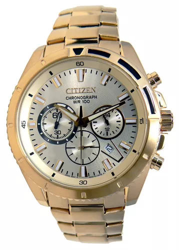 Reloj Citizen Hombre Eco-drive Aw123255p Color de la malla Dorado