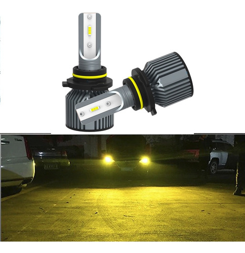 Luces Mini Led Canbus Csp  9005 Hb3 Amarillo 8000lm/ Sosegur