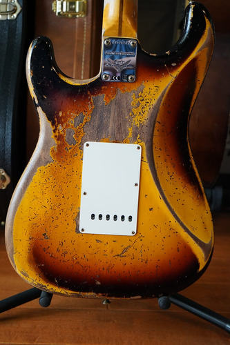Fender Custom Shop Limited 56 Stratocaster Super Heavy Relic Diestro Sunburst Maple (Usado)