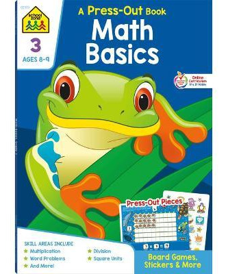 Libro School Zone Math Basics Grade 3 Press-out Workbook ...