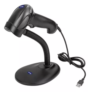 Lector Codigo Barras Inalambrico Laser Soporte Conexion Usb Color Negro