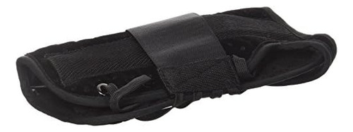 Soporte De Muñeca Negro Grande Con Cordones