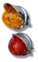 Comprar Mica Led Lateral Direccional Redonda Con Visera Ámbar\u002Frojo 