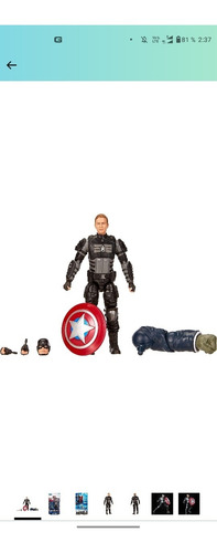 Figura Gameverse Capitan América Stealth Traje Secreto