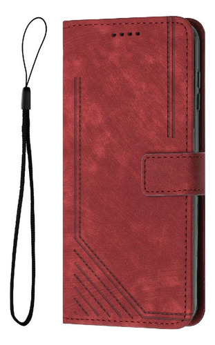 Funda Para Motorola Moto Edge 50 Fusion 5g Pu Cuero Lateral