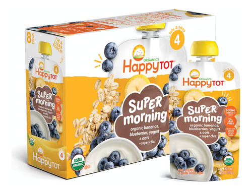 Happy Tot Organics Stage 4 Super Morning Organics - Alimento