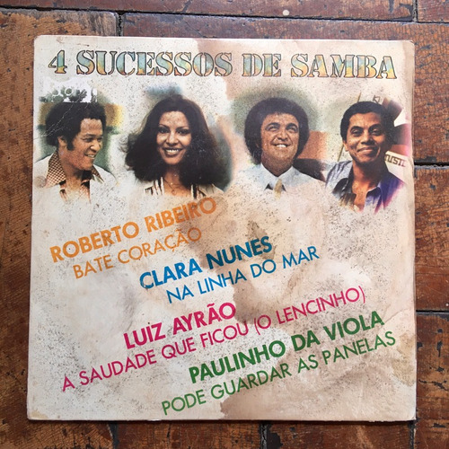 Compacto 4 Sucessos De Samba - Paulinho Da Viola/clara Nunes