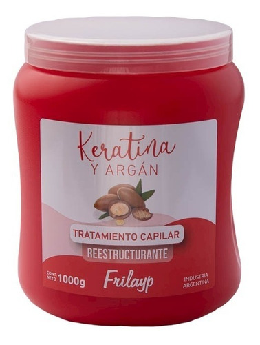 Imagen 1 de 7 de Baño De Crema Keratina Argan 1k