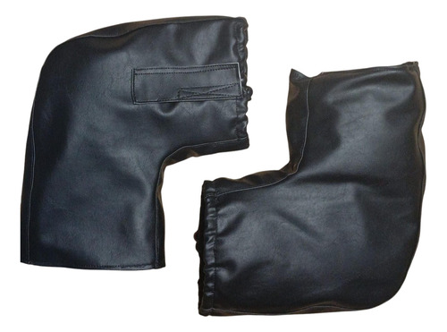 Cubre Puños Para Moto Cubre Manos Frío Con Polar Impermeable Negro Izquierdo/derecho