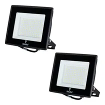 Comprar 2 Proyectores De Área Led Ecostreet 100w 3000k Luz Cálida