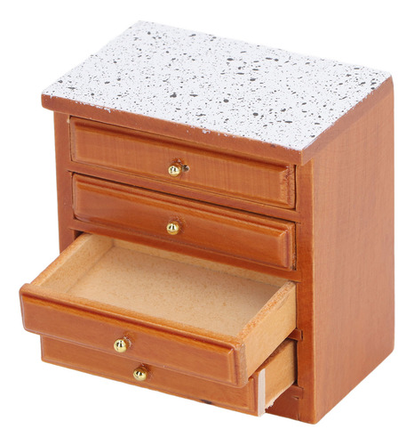 Armario Dollhouse De Madera Para Almacenamiento En Miniatura
