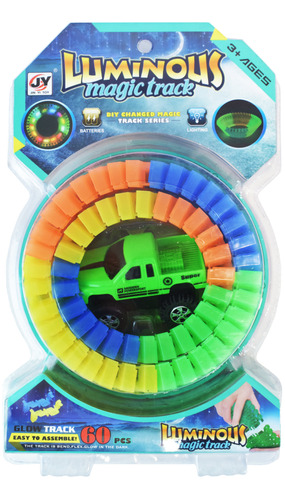 Luminous Pista Magica Blister Auto Luminoso 60 Piezas Full