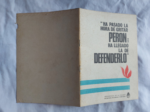 Discurso De Peron Al Pais 20 De Enero 1974 Hora De Gritar (Usado)