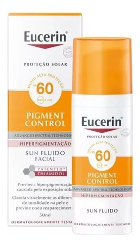 Sun Pigment Control Fps60 Protetor Solar Facial 50ml Eucerin
