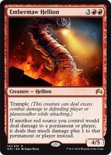 Cartas Magic: Embermaw Hellion Nm Magic Origins!!