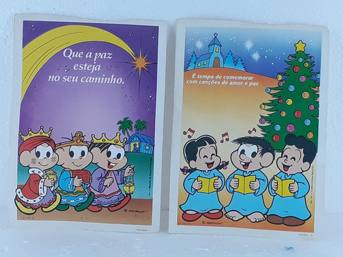 Cartão Postal Turma Da Mônica Natal Original Anos 80 Lote | MercadoLivre