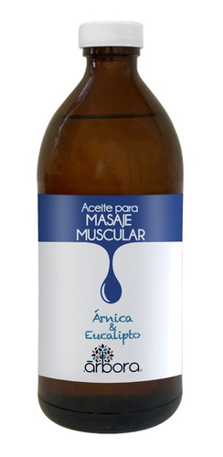 Aceite Masaje Muscular Con Árnica Y Aceites Esenciales 500ml