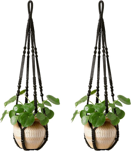 Colgador De Macramé Para Plantas, Para Colgar En Inter...