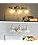 Lámpara 3 Luces Baño Aplique Pared Vidrio Transparente E26