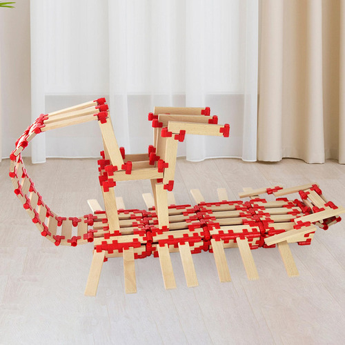 100 Piezas De Juegos De Apilamiento De Madera, Bloques De