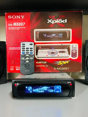 Cd Player Antigo Sony Cdx M8807 Com A Caixa **sem Controle