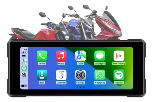Multimídia Universal 8.1 Pol Moto, Carplay Android + Ip67