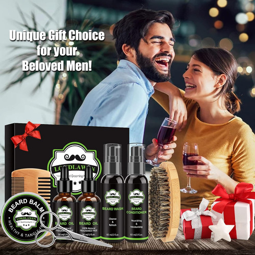Kit De Barba Para Homens Com Sabonete De Barba, Condicionado