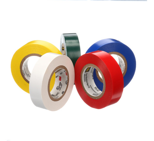Electrical Tape Scotch Vinyl 35 5 Rolls Multi-color Pack
