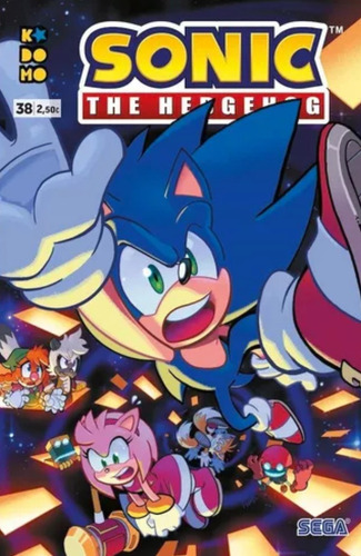 Sonic The Hdgehog, De Vario., Vol. 38. Editorial Ecc, Tapa Blanda En Español