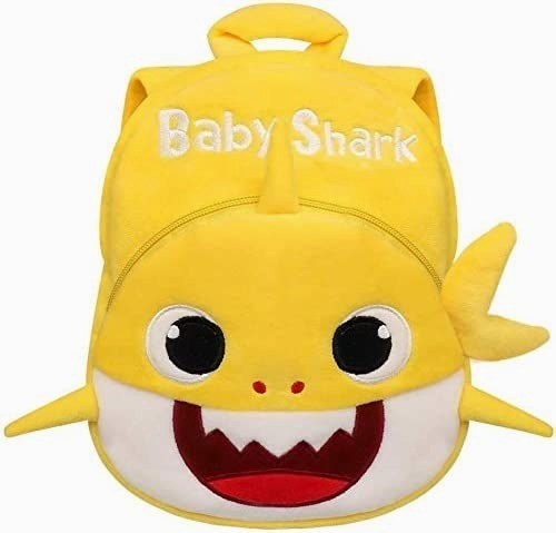 Mini Mochila Baby Shark Bebe Niño Azul Backpack Pañalera