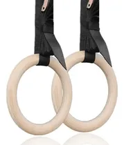 Comprar Anillos Ajustables Madera Con Correas Gimnasia Entrenamiento