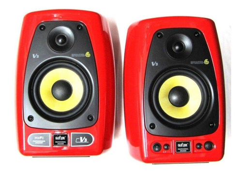 Par Monitores  Glorik V3 Speaker 6 Hifi Bluetooth Estudio