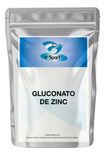 Gluconato De Zinc 50 Gr Puro 4+ Sabor Característico