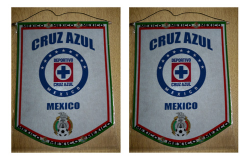 Banderin Grande 40cm Mexico Cruz Azul M01