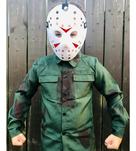 Friday 13th Costum, Mxjwe-003, 3 Pzas. 25x18x5 Cm, Plástico Color Blanco Jasonwhite