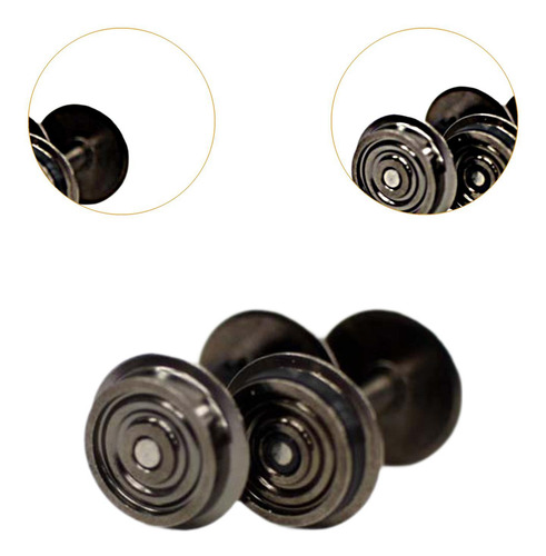 2 Peças De Rodas De Metal Profissional Dc Roda Conjunto