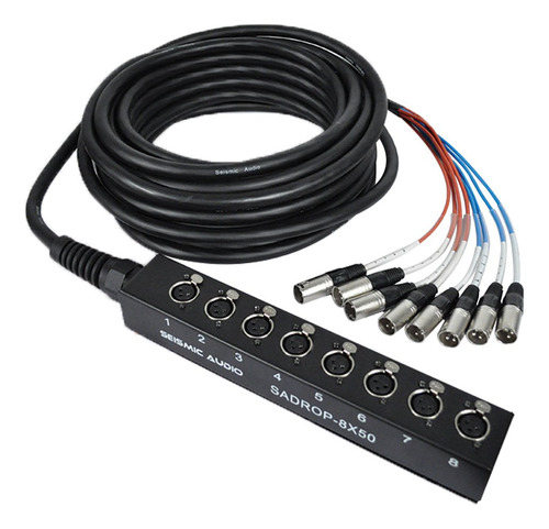 Audio Sadrop-8 X 50 Cable Serpiente Caida Canal Pro Sub