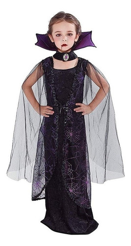 Lazhu Fantasy Dress Niñas Vampiro Halloween 2024