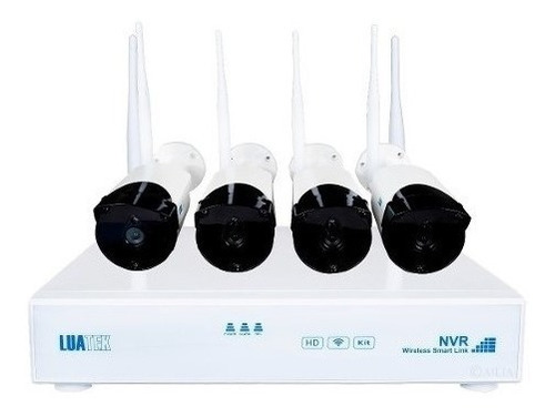 Kit Nvr 4 Camera Ip 1.3mp Full Hd Wireless Wifi Dvr Sem Fio