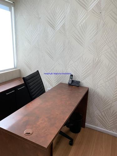 Imagem 8 de 24 de Conjunto Comercial Mobiliado 100m², 03 Banheiros E 03 Vagas Na Garagem. Condomínio Com Recepção E Segurança 24hrs. Excelente Localização. - 22010709 - 70440466