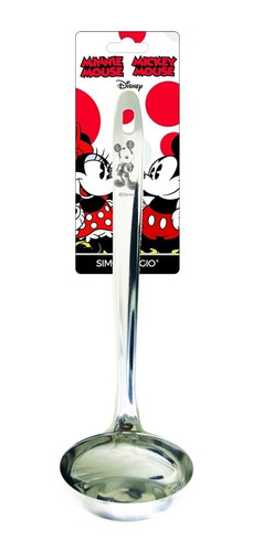 Imagem 5 de 7 de Kit 5 Peças Utensílios Inox Mickey E Minnie Disney