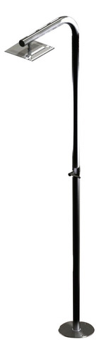 Ducha Tubular 2´´ Chuveiro De 25x25cm Aço Inox Para Piscinas