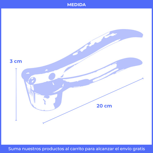 Pack X 5 Picador Prensador Triturador Ajos Aluminio Cocina